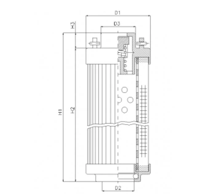 Filtrec - RHR500A20V - Hydraulikfilterelement (Rücklauffilter)