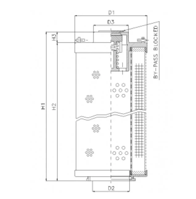 Filtrec - RHR500G05B3/ESD - Hydraulikfilterelement (Rücklauffilter)