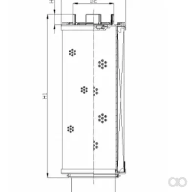 Filtrec - RHR500G10B0/AB1 - Hydraulikfilterelement (Rücklauffilter)