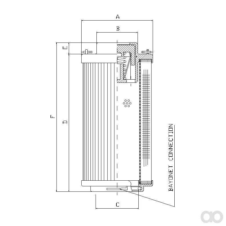 Filtrec - RHR500GW03V3/AB1 - Hydraulikfilterelement (Rücklauffilter)