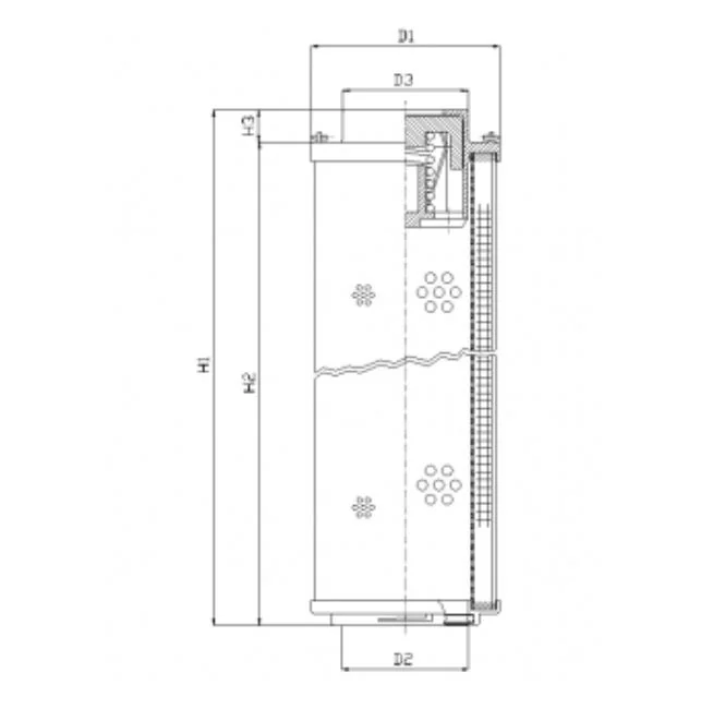 Filtrec - RHR500N05V - Hydraulikfilterelement (Rücklauffilter)
