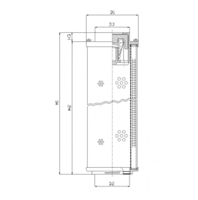 Filtrec - RHR500N10V - Hydraulikfilterelement (Rücklauffilter)