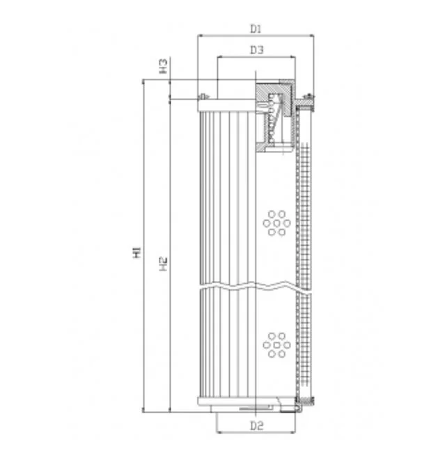 Filtrec - RHR500S100V - Hydraulikfilterelement (Rücklauffilter)