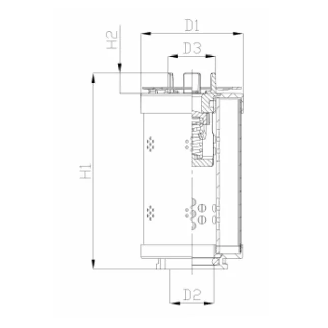Filtrec - RHR60G05B6/AB1 - Hydraulikfilterelement (Rücklauffilter)