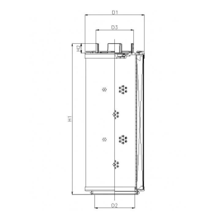 Filtrec - RHR60G20V3/AB1 - Hydraulikfilterelement (Rücklauffilter)