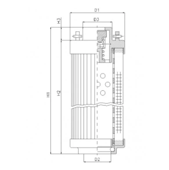 Filtrec - RHR660A03B - Hydraulikfilterelement (Rücklauffilter)