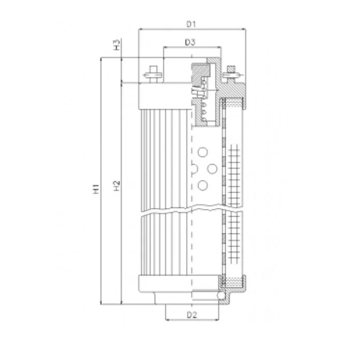 Filtrec - RHR660A03V - Hydraulikfilterelement (Rücklauffilter)