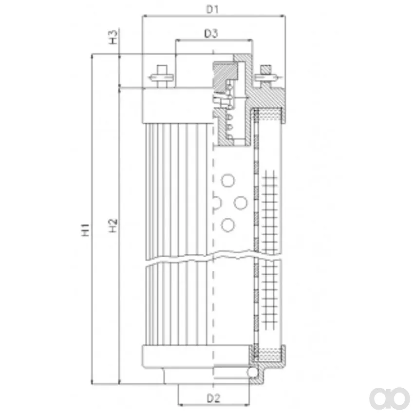 Filtrec - RHR660B500B - Hydraulikfilterelement (Rücklauffilter)