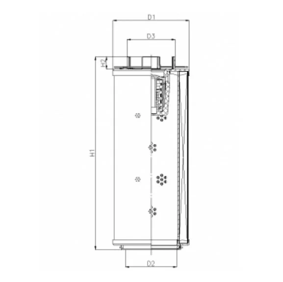 Filtrec - RHR660G10B3/ESD - Hydraulikfilterelement (Rücklauffilter)