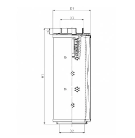Filtrec - RHR660G10V6/AB1 - Hydraulikfilterelement (Rücklauffilter)