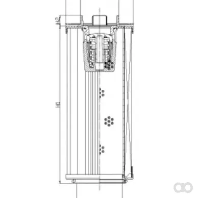 Filtrec - RHR660GW03V3/AB1 - Hydraulikfilterelement (Rücklauffilter)