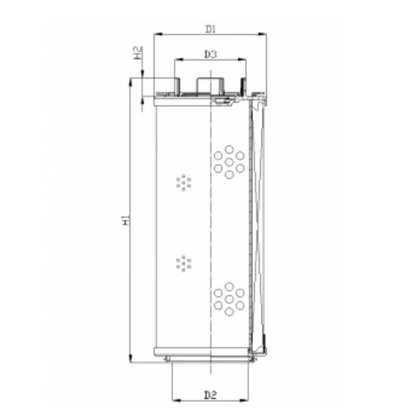 Filtrec - RHR660M05B0/AB1 - Hydraulikfilterelement (Rücklauffilter)