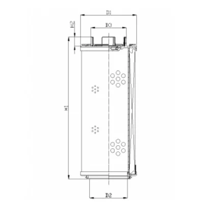 Filtrec - RHR660M20B0/AB1 - Hydraulikfilterelement (Rücklauffilter)