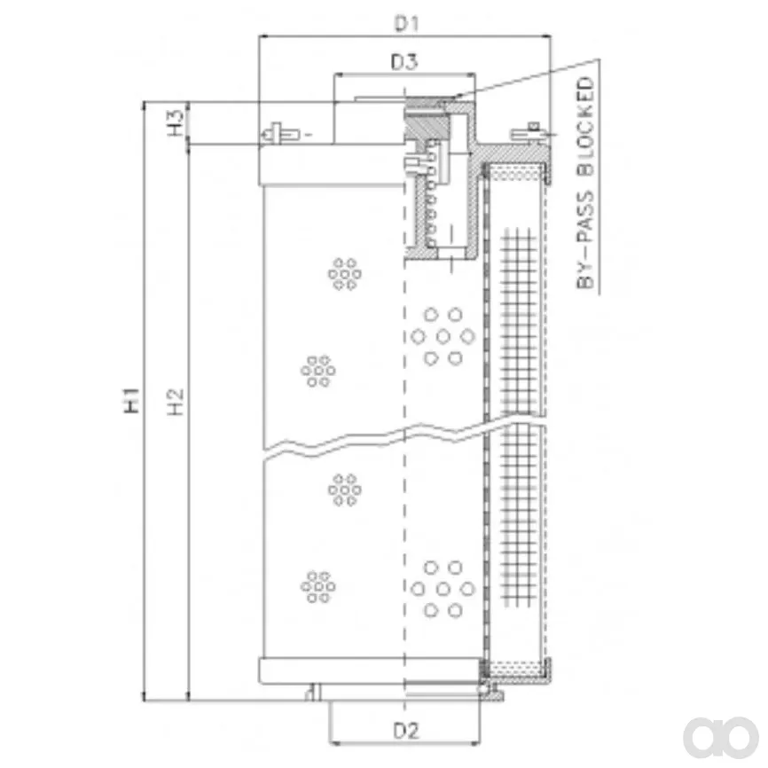 Filtrec - RHR660S200B - Hydraulikfilterelement (Rücklauffilter)