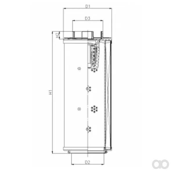 Filtrec - RHR750G03B6/ESD - Hydraulikfilterelement (Rücklauffilter)