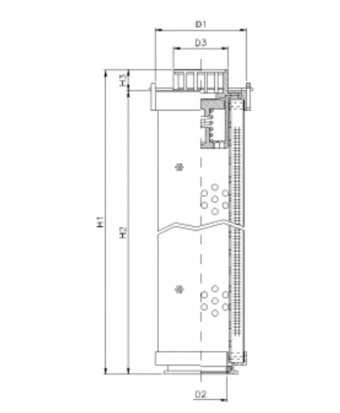 Filtrec - RHR75M10B3/AB1 - Hydraulikfilterelement (Rücklauffilter)