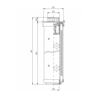 Filtrec - RHR75M15B3/AB1 - Hydraulikfilterelement (Rücklauffilter)