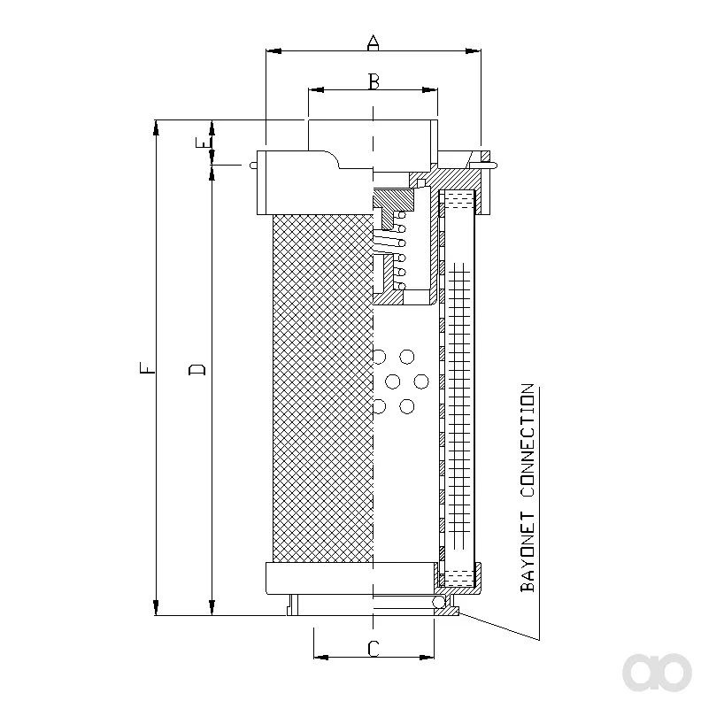 Filtrec - RHR75N10B - Hydraulikfilterelement (Rücklauffilter)
