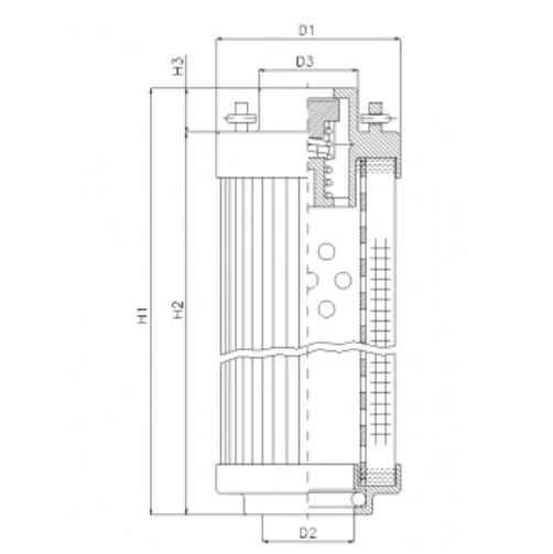 Filtrec - RHR850A05V - Hydraulikfilterelement (Rücklauffilter)
