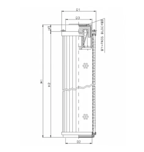 Filtrec - RHR850A10B/5 - Hydraulikfilterelement (Rücklauffilter)