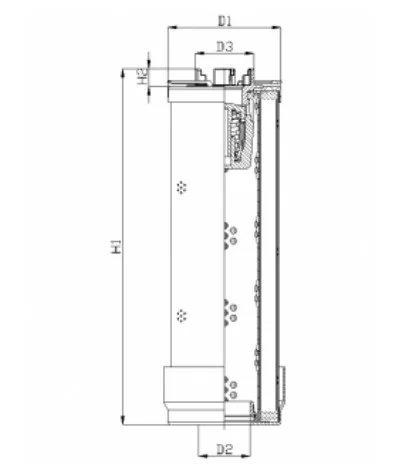 Filtrec - RHR850G05B3/002 - Hydraulikfilterelement (Rücklauffilter)