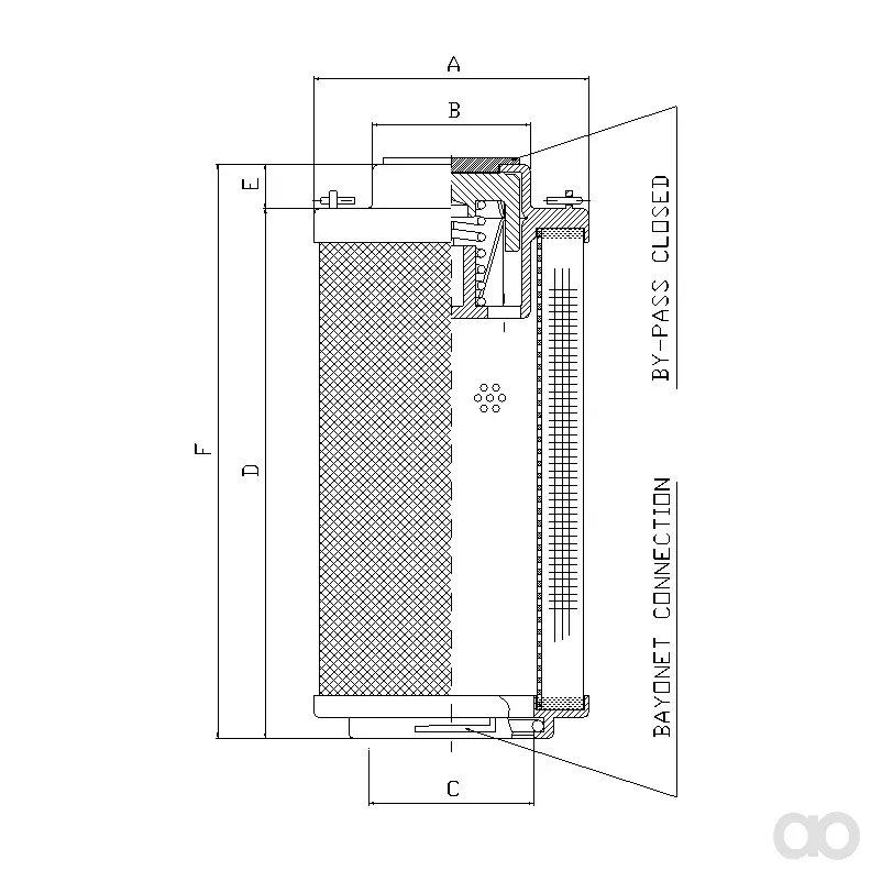 Filtrec - RHR850M10B0/AB1 - Hydraulikfilterelement (Rücklauffilter)
