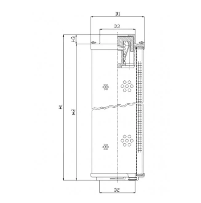 Filtrec - RHR850N03B - Hydraulikfilterelement (Rücklauffilter)