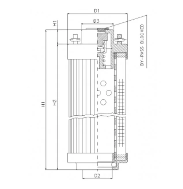 Filtrec - RHR850S50V - Hydraulikfilterelement (Rücklauffilter)