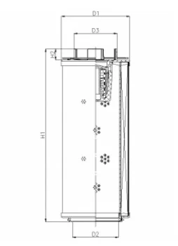 Filtrec - RHR90G20B3/AB1 - Hydraulikfilterelement (Rücklauffilter)
