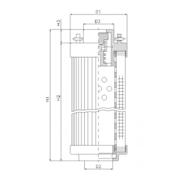 Filtrec - RHR950A20V - Hydraulikfilterelement (Rücklauffilter)