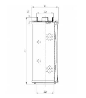 Filtrec - RHR950M10B0/AB1 - Hydraulikfilterelement (Rücklauffilter)
