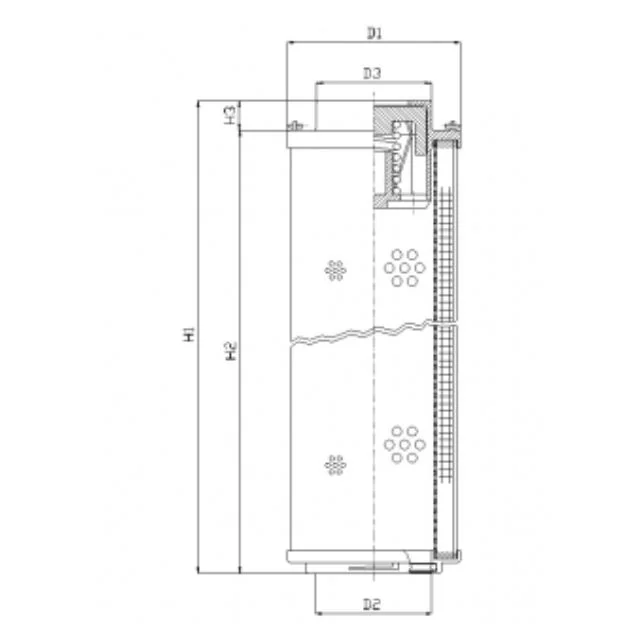Filtrec - RHR950N20V - Hydraulikfilterelement (Rücklauffilter)