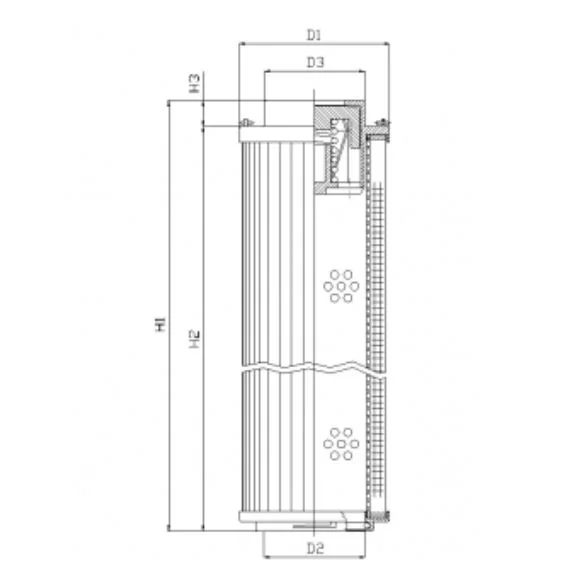 Filtrec - RHR950S100V - Hydraulikfilterelement (Rücklauffilter)
