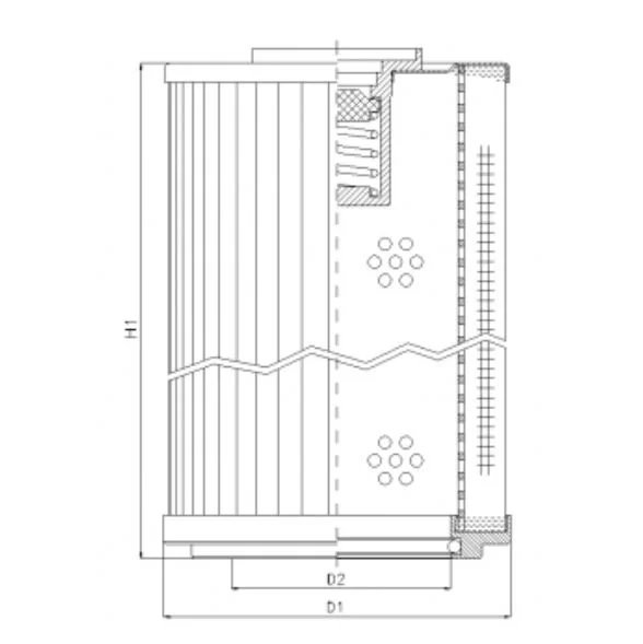 Filtrec - RLR1201B130B - Hydraulikfilterelement (Rücklauffilter)