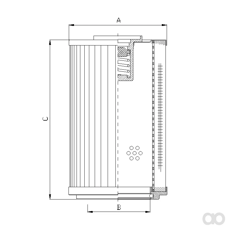Filtrec - RLR1201B40B - Hydraulikfilterelement (Rücklauffilter)
