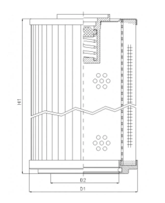 Filtrec - RLR1201E20B/1 - Hydraulikfilterelement (Rücklauffilter)