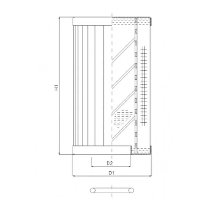 Filtrec - RLR120B130B/5 - Hydraulikfilterelement (Rücklauffilter)