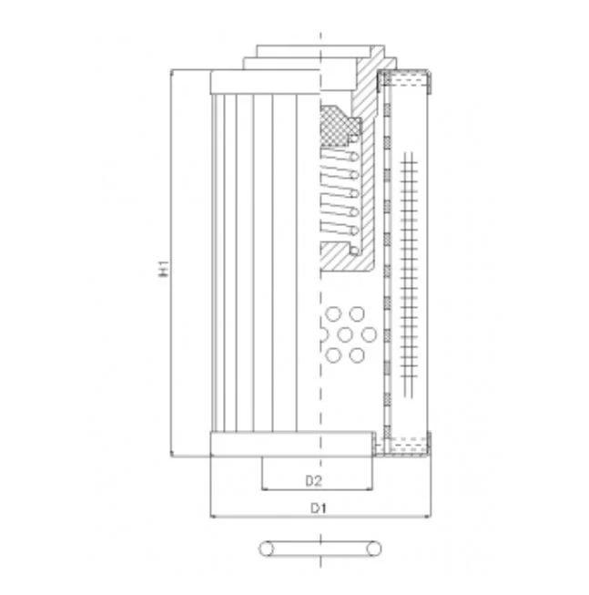 Filtrec - RLR120B130B - Hydraulikfilterelement (Rücklauffilter)