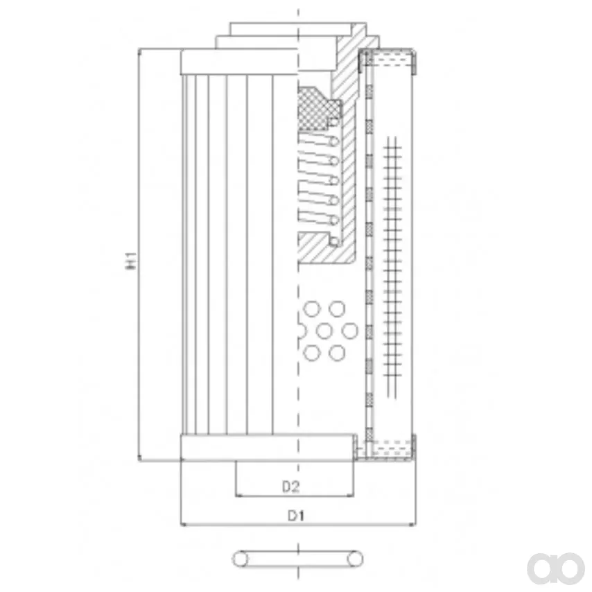 Filtrec - RLR120E15B - Hydraulikfilterelement (Rücklauffilter)