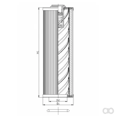 Filtrec - RLR120E20V - Hydraulikfilterelement (Rücklauffilter)