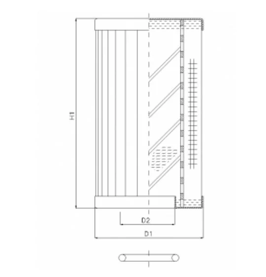 Filtrec - RLR175B25B/5 - Hydraulikfilterelement (Rücklauffilter)