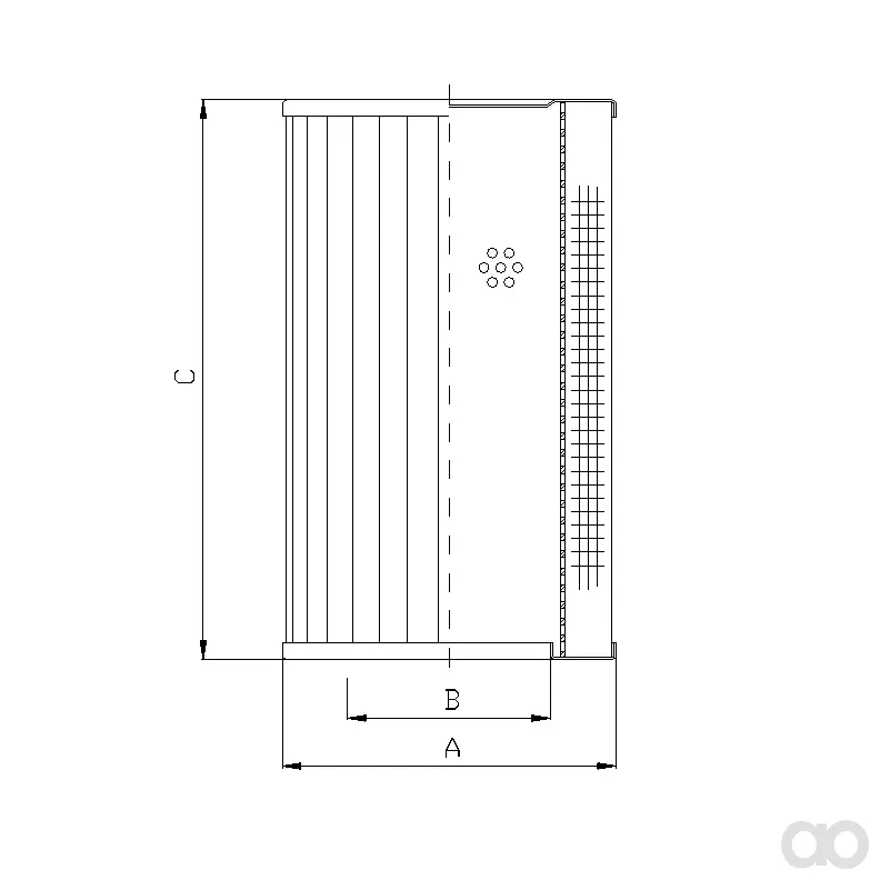 Filtrec - RLR175B40B/5 - Hydraulikfilterelement (Rücklauffilter)