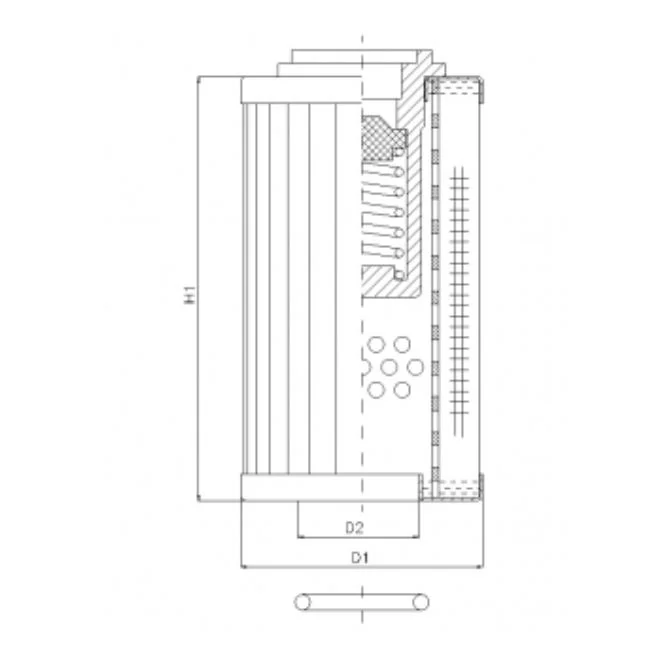 Filtrec - RLR175B80B - Hydraulikfilterelement (Rücklauffilter)