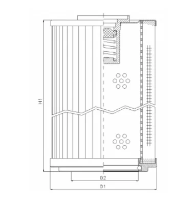 Filtrec - RLR2001B80V - Hydraulikfilterelement (Rücklauffilter)