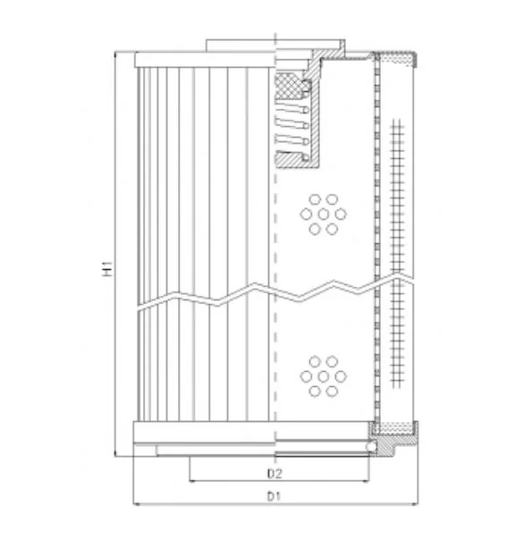 Filtrec - RLR2001D10B - Hydraulikfilterelement (Rücklauffilter)