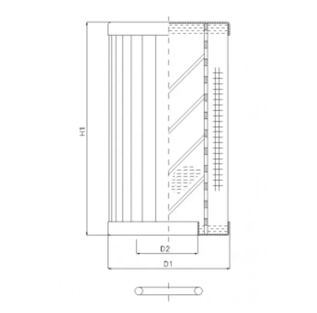 Filtrec - RLR210B500B/5 - Hydraulikfilterelement (Rücklauffilter)