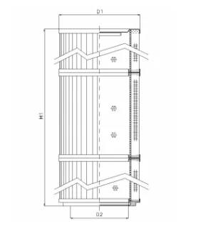 Filtrec - RLR3001B25V/5 - Hydraulikfilterelement (Rücklauffilter)