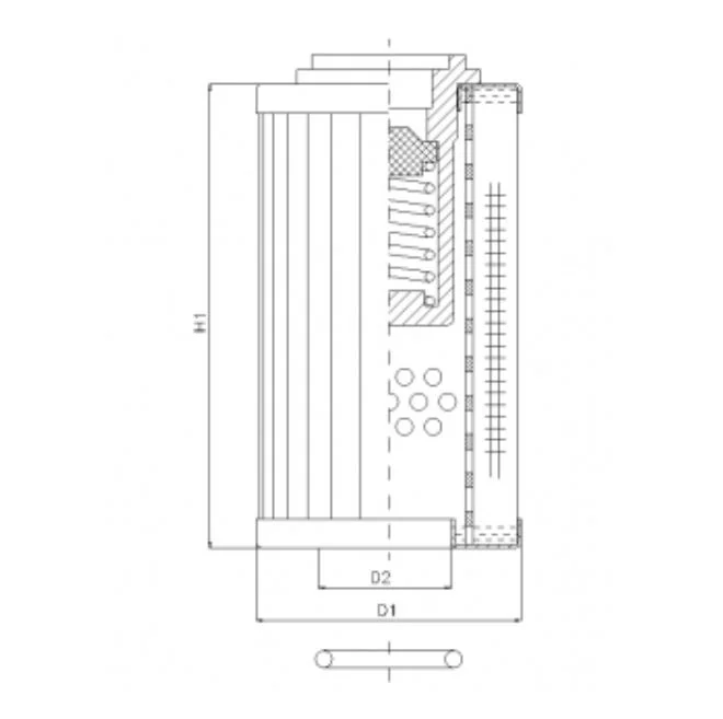 Filtrec - RLR320B130B - Hydraulikfilterelement (Rücklauffilter)