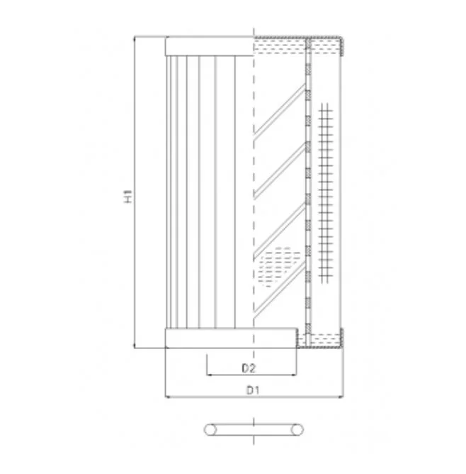Filtrec - RLR330B130B/5 - Hydraulikfilterelement (Rücklauffilter)