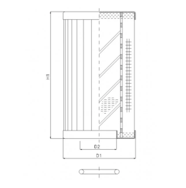 Filtrec - RLR330D10B/5 - Hydraulikfilterelement (Rücklauffilter)
